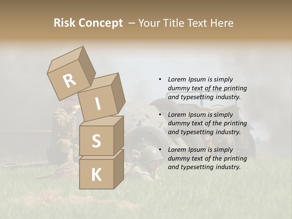 Defense Combat Warrior PowerPoint Template