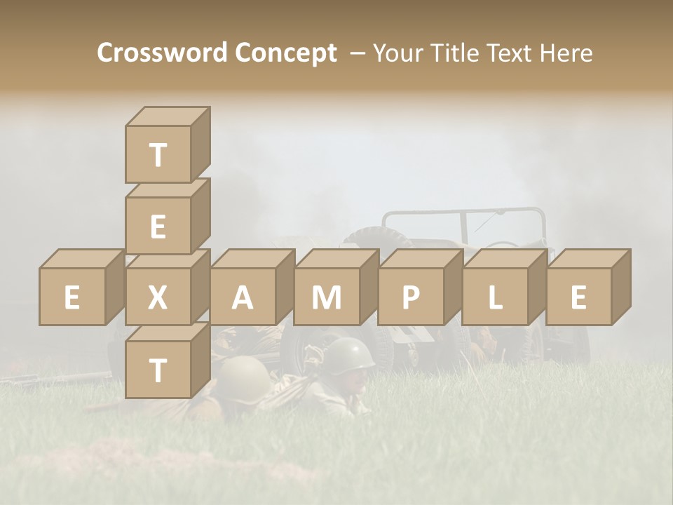 Defense Combat Warrior PowerPoint Template