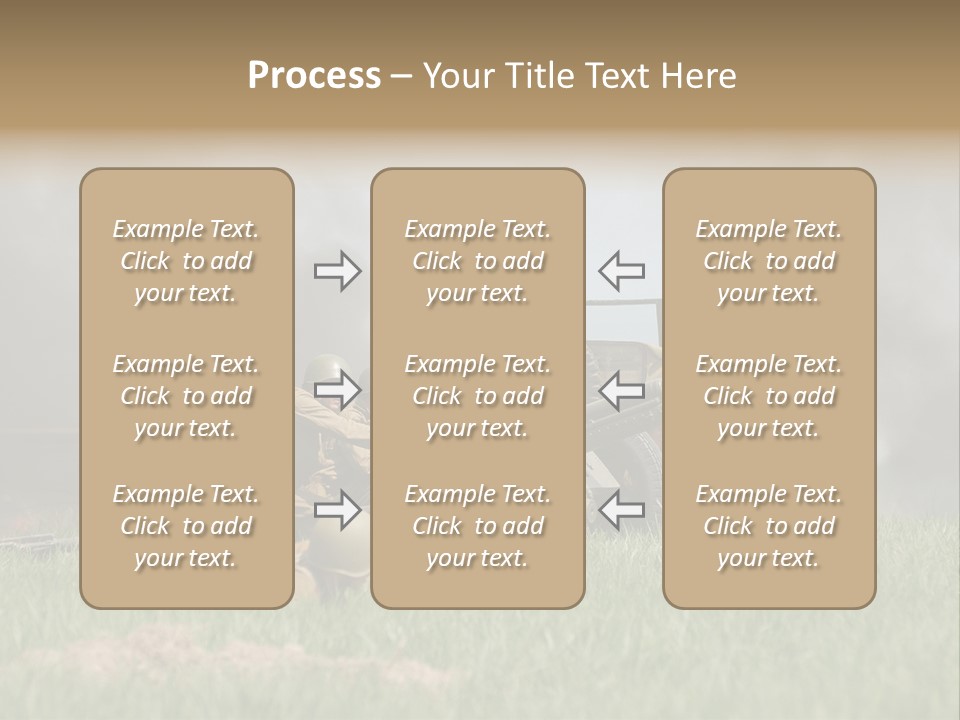 Defense Combat Warrior PowerPoint Template