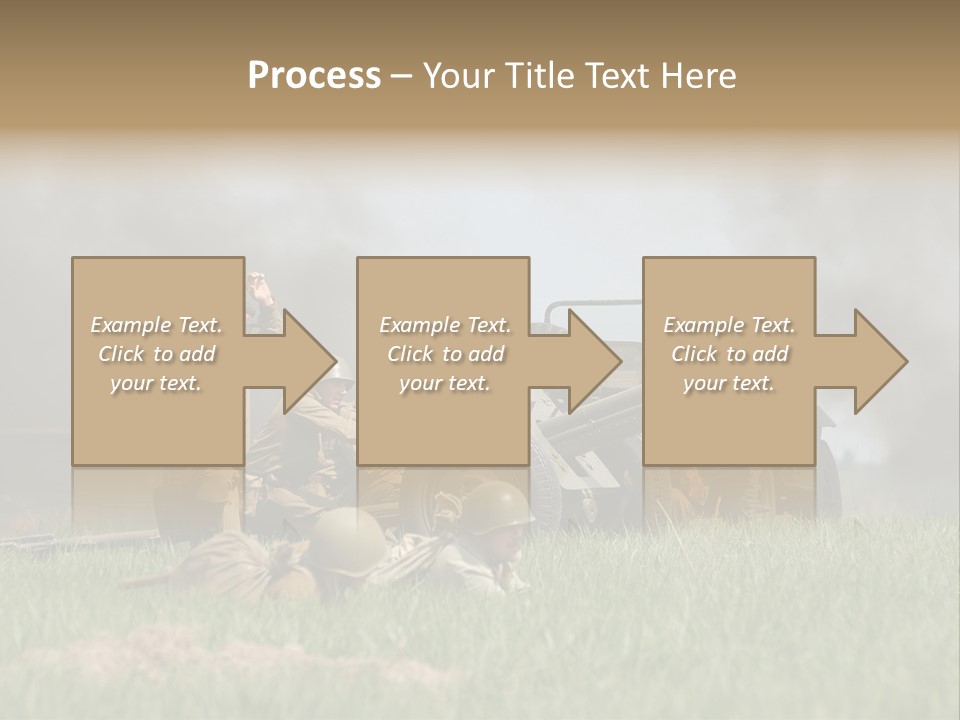 Defense Combat Warrior PowerPoint Template