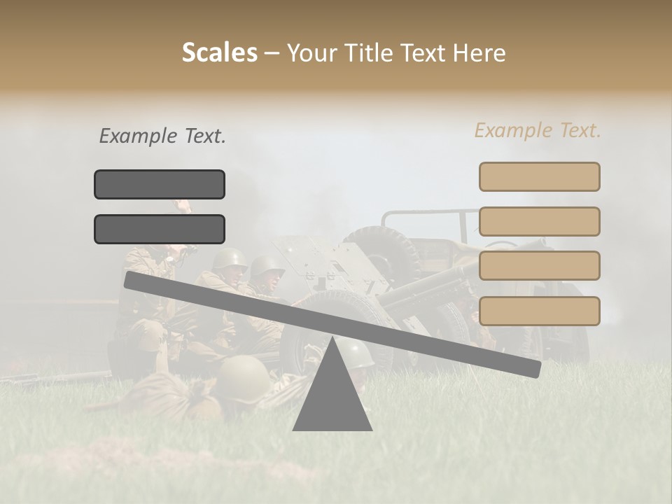 Defense Combat Warrior PowerPoint Template