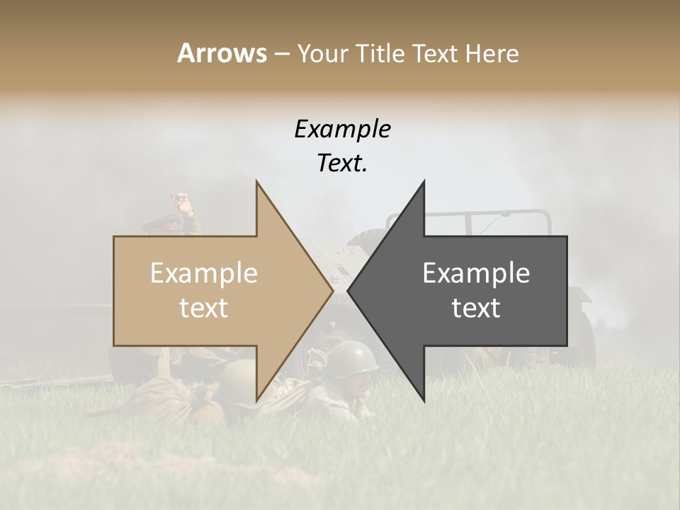 Defense Combat Warrior PowerPoint Template