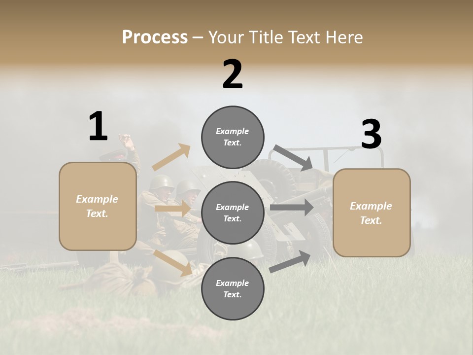 Defense Combat Warrior PowerPoint Template