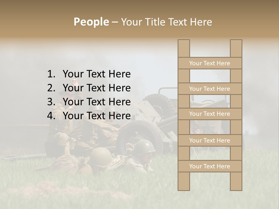 Defense Combat Warrior PowerPoint Template