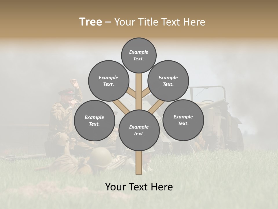 Defense Combat Warrior PowerPoint Template