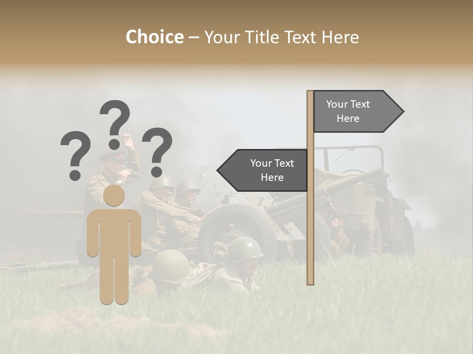 Defense Combat Warrior PowerPoint Template