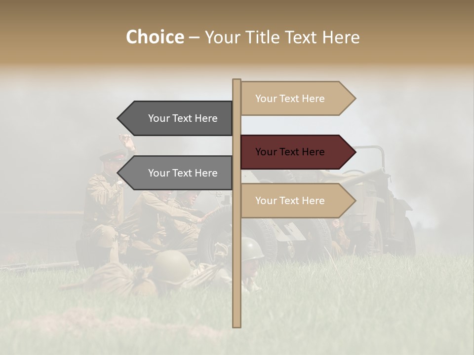 Defense Combat Warrior PowerPoint Template