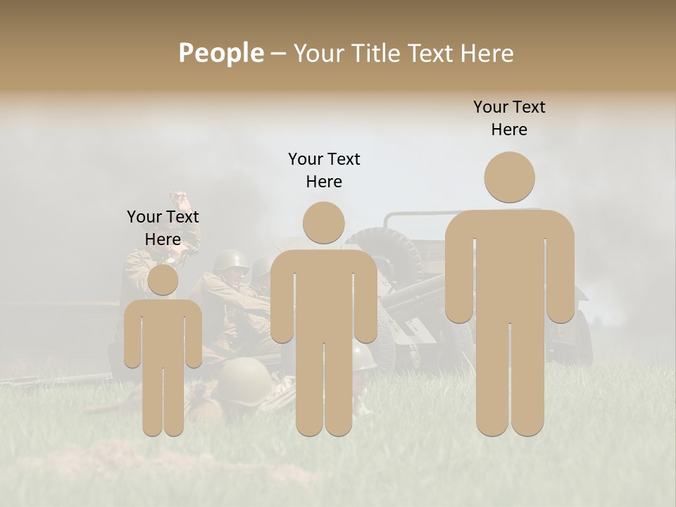 Defense Combat Warrior PowerPoint Template