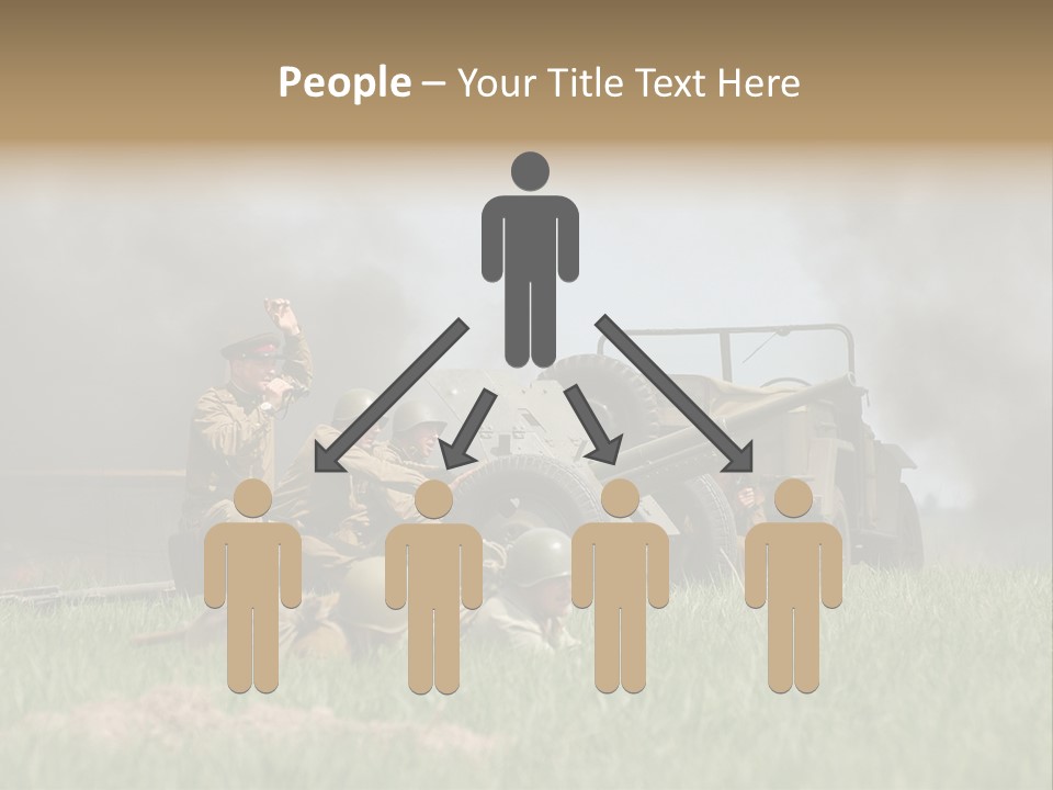 Defense Combat Warrior PowerPoint Template