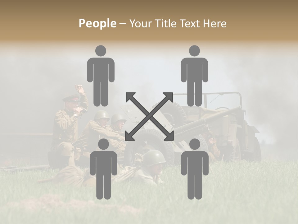 Defense Combat Warrior PowerPoint Template