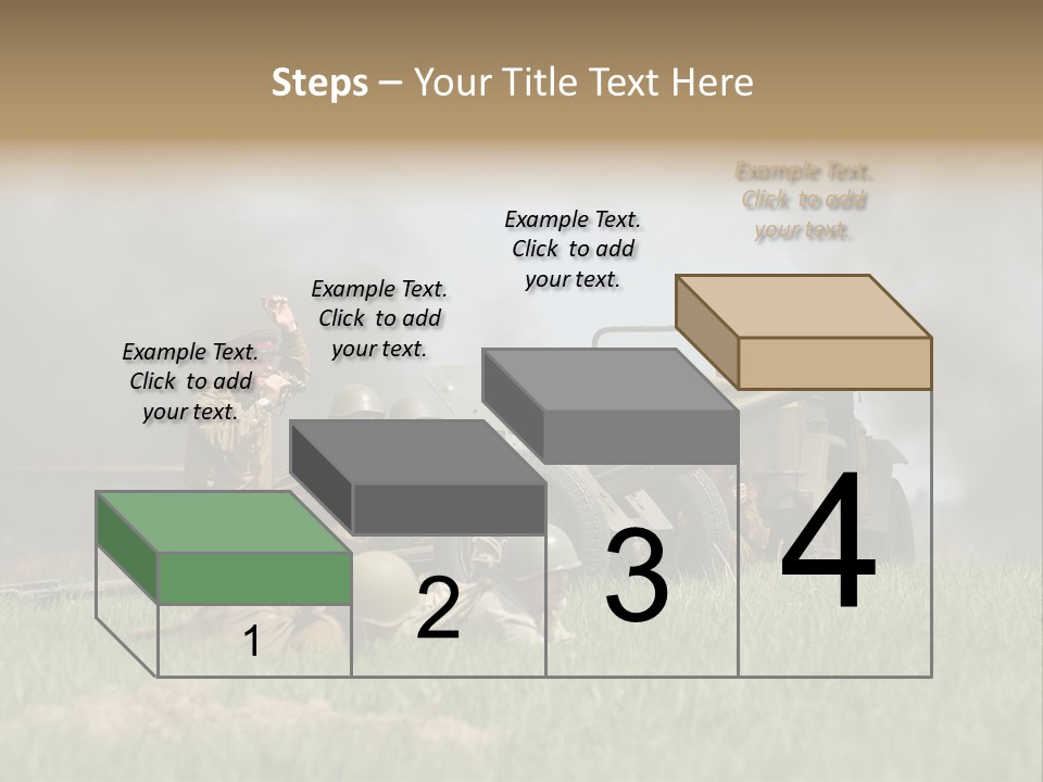 Defense Combat Warrior PowerPoint Template