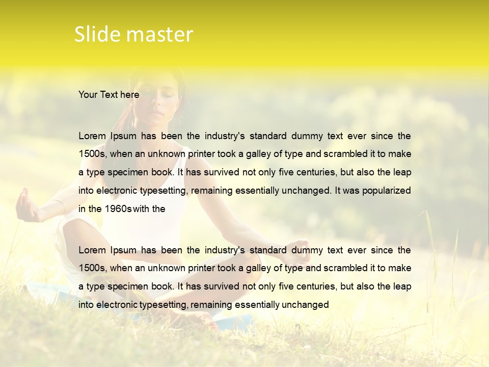 Standing Park Natural PowerPoint Template