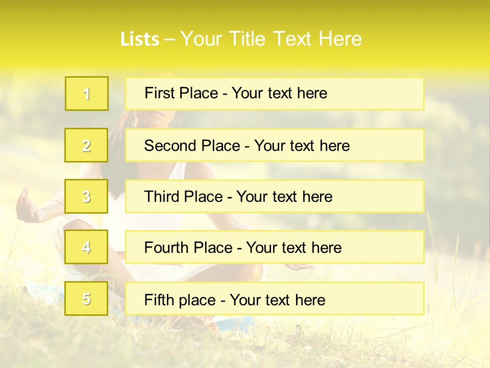 Standing Park Natural PowerPoint Template