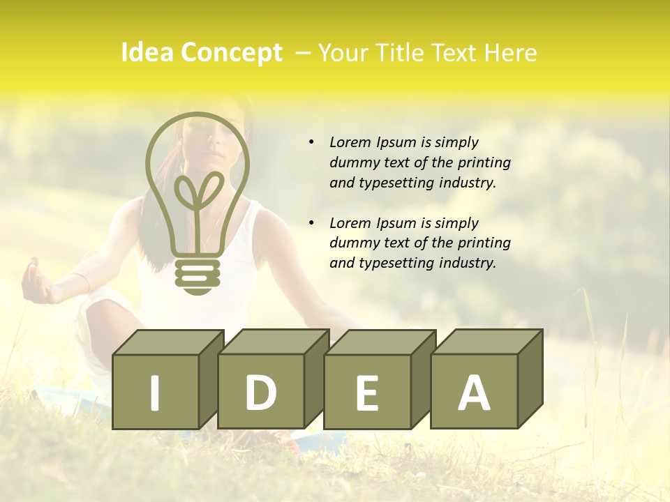 Standing Park Natural PowerPoint Template