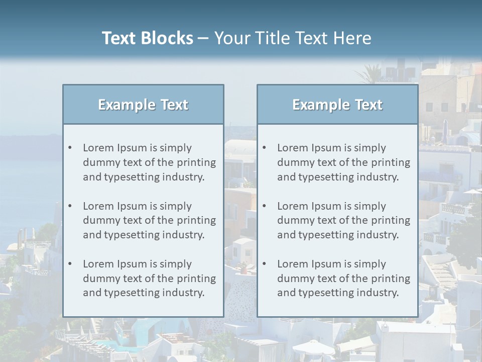 Restaurant White Volcano PowerPoint Template