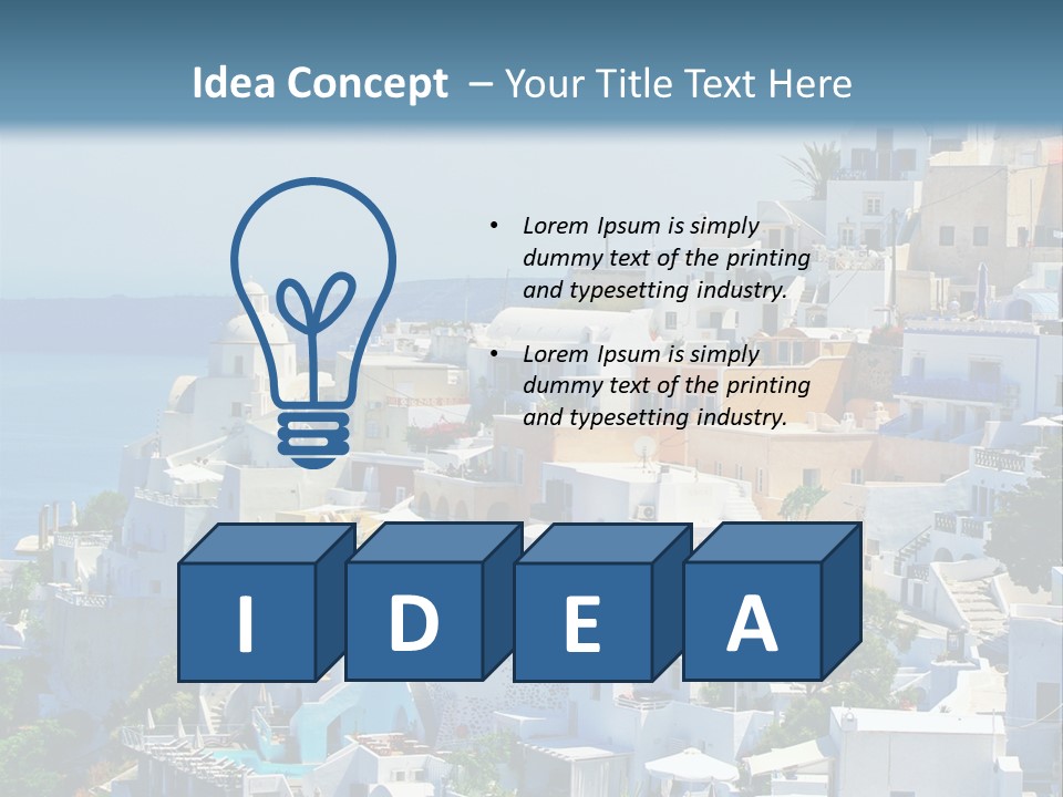 Restaurant White Volcano PowerPoint Template