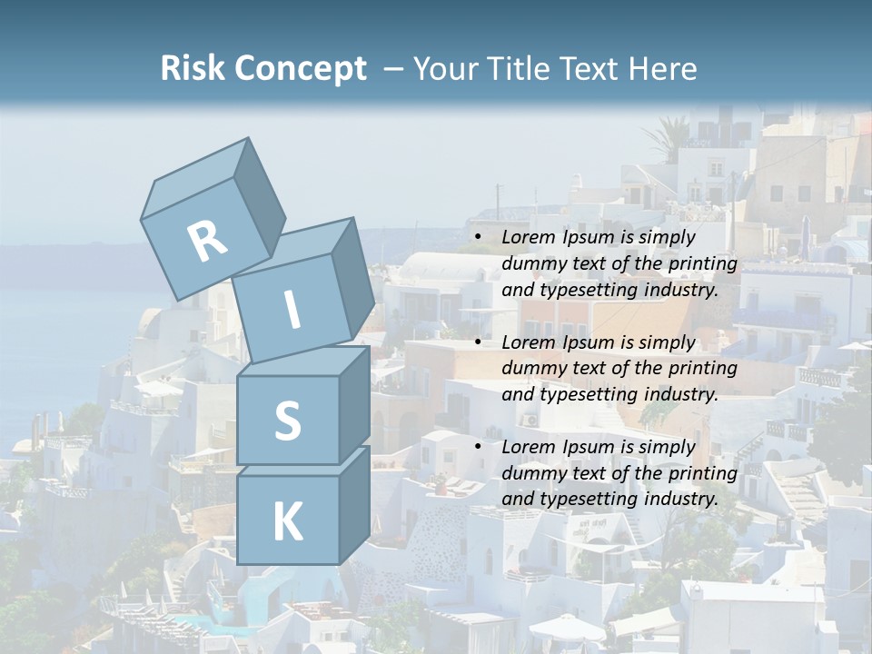 Restaurant White Volcano PowerPoint Template