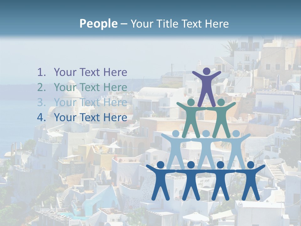 Restaurant White Volcano PowerPoint Template