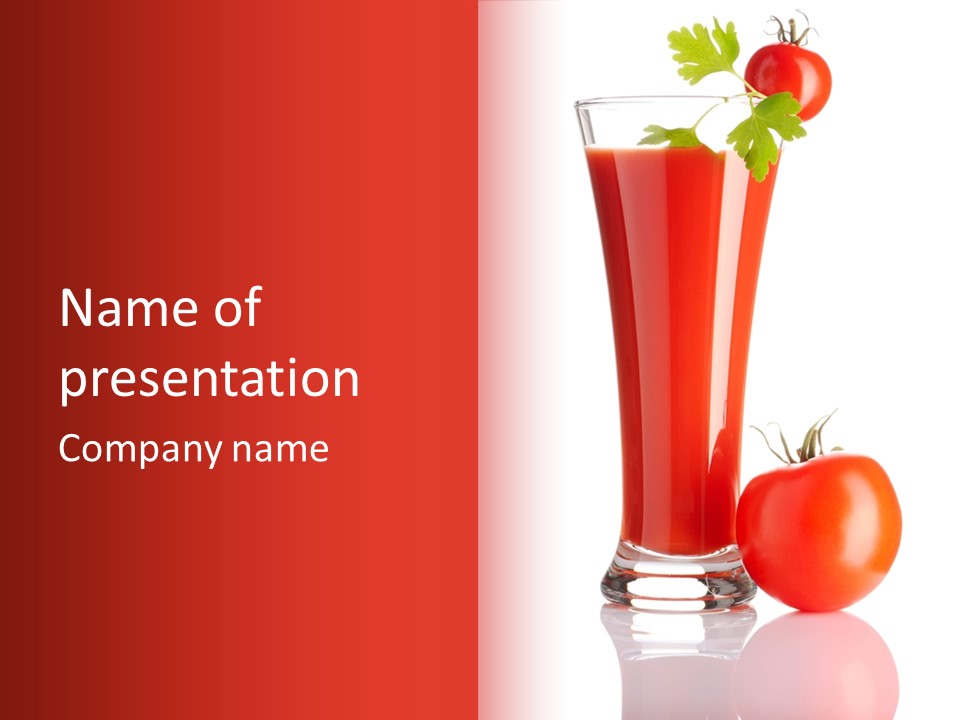 Vegetable Isolated Fruit PowerPoint Template