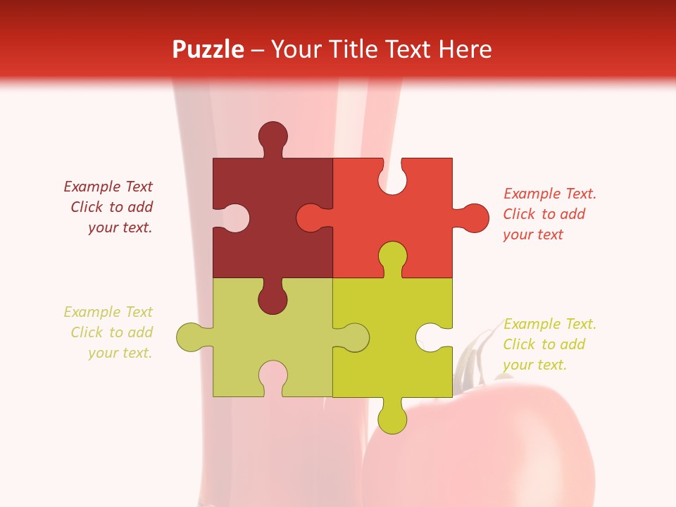 Vegetable Isolated Fruit PowerPoint Template