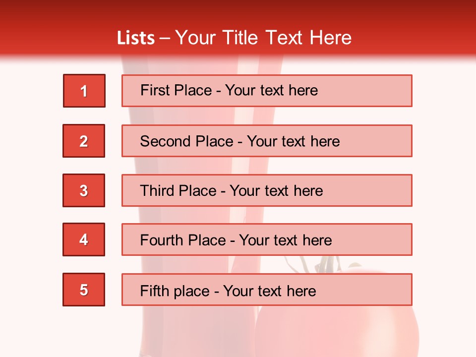 Vegetable Isolated Fruit PowerPoint Template