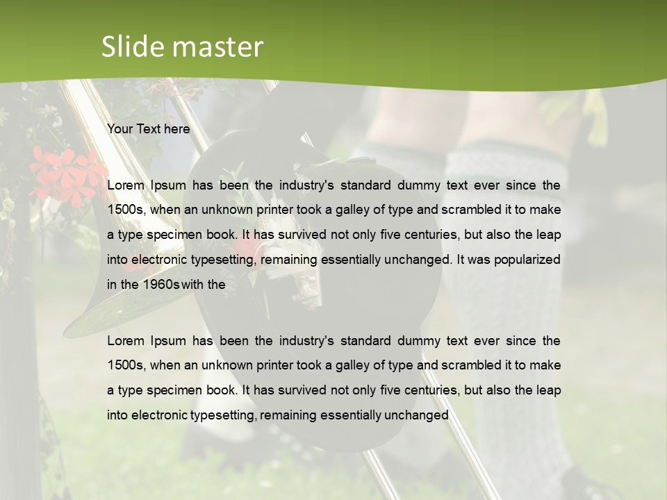 Clothing Bavaria White PowerPoint Template