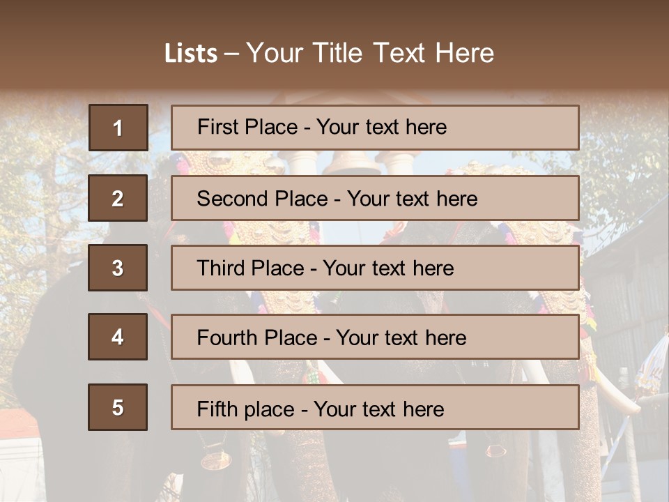 Trunk Kerala Festival PowerPoint Template