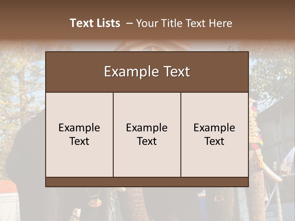 Trunk Kerala Festival PowerPoint Template
