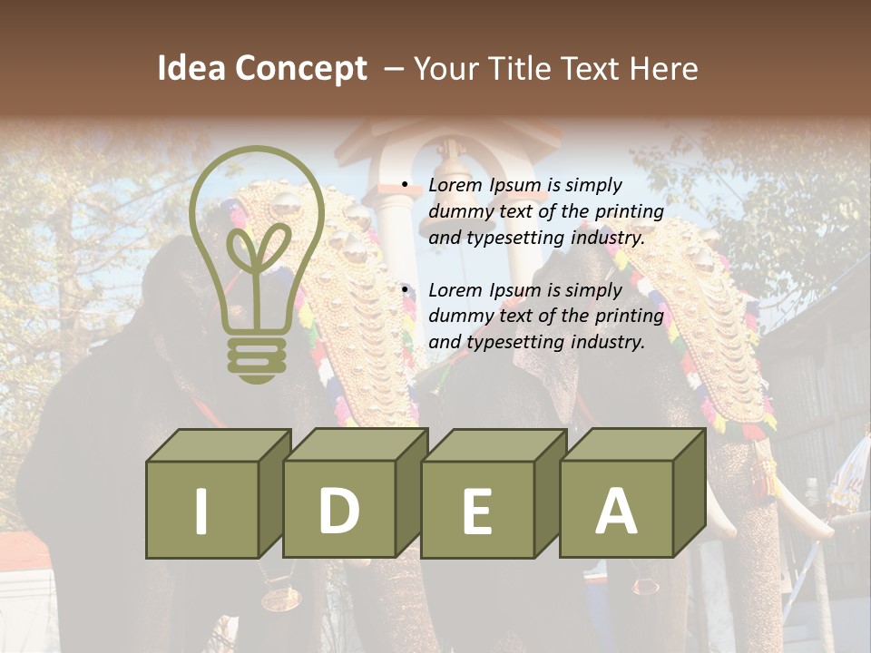 Trunk Kerala Festival PowerPoint Template