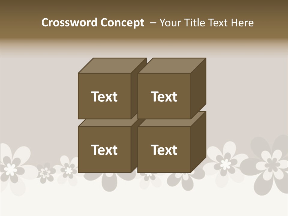 Seventies Flowers Brush PowerPoint Template