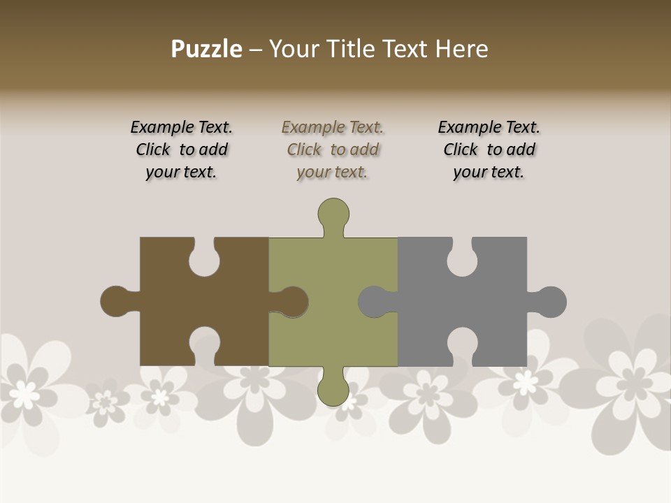 Seventies Flowers Brush PowerPoint Template