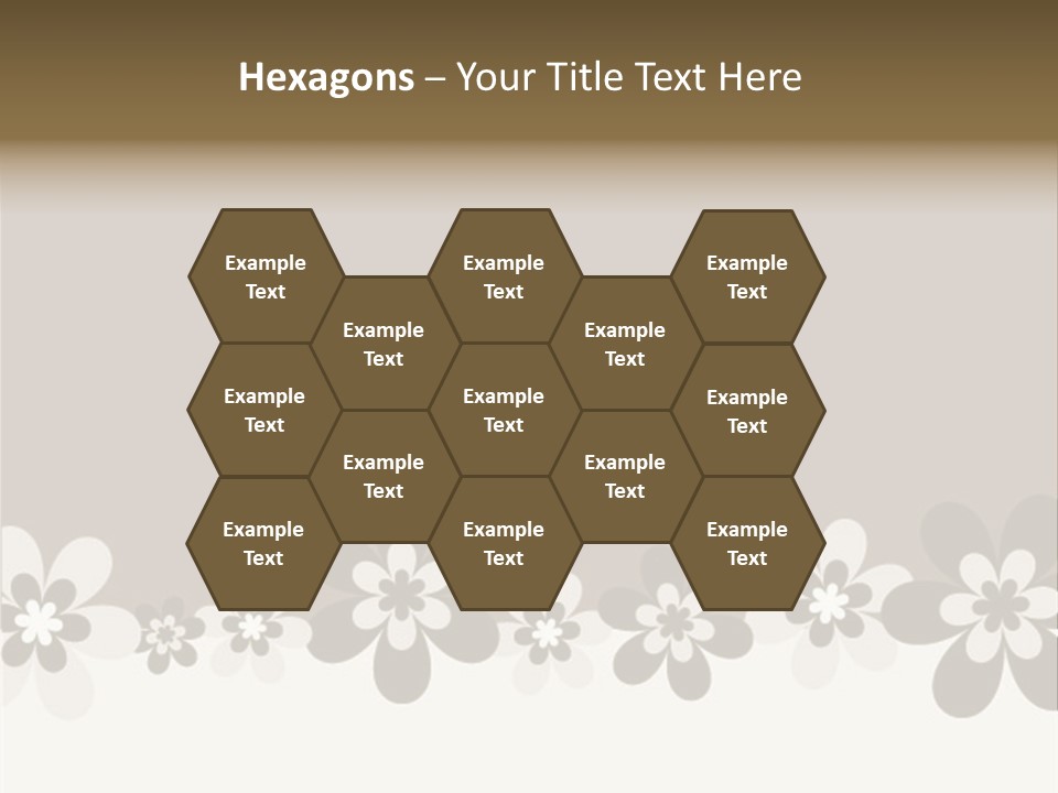 Seventies Flowers Brush PowerPoint Template