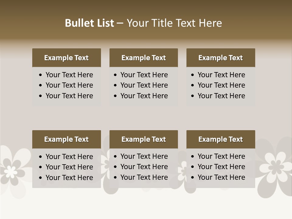 Seventies Flowers Brush PowerPoint Template