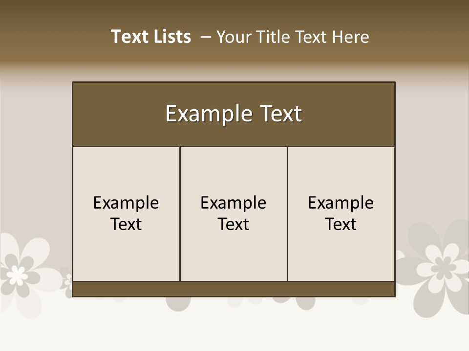 Seventies Flowers Brush PowerPoint Template