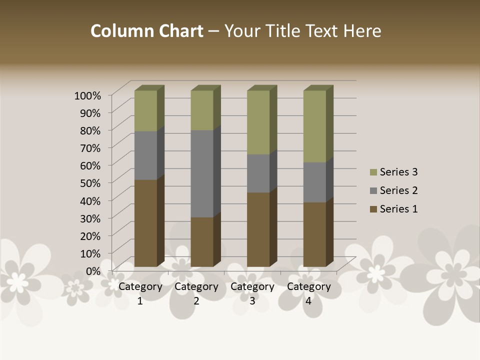 Seventies Flowers Brush PowerPoint Template