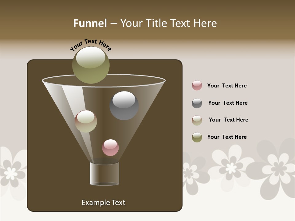 Seventies Flowers Brush PowerPoint Template