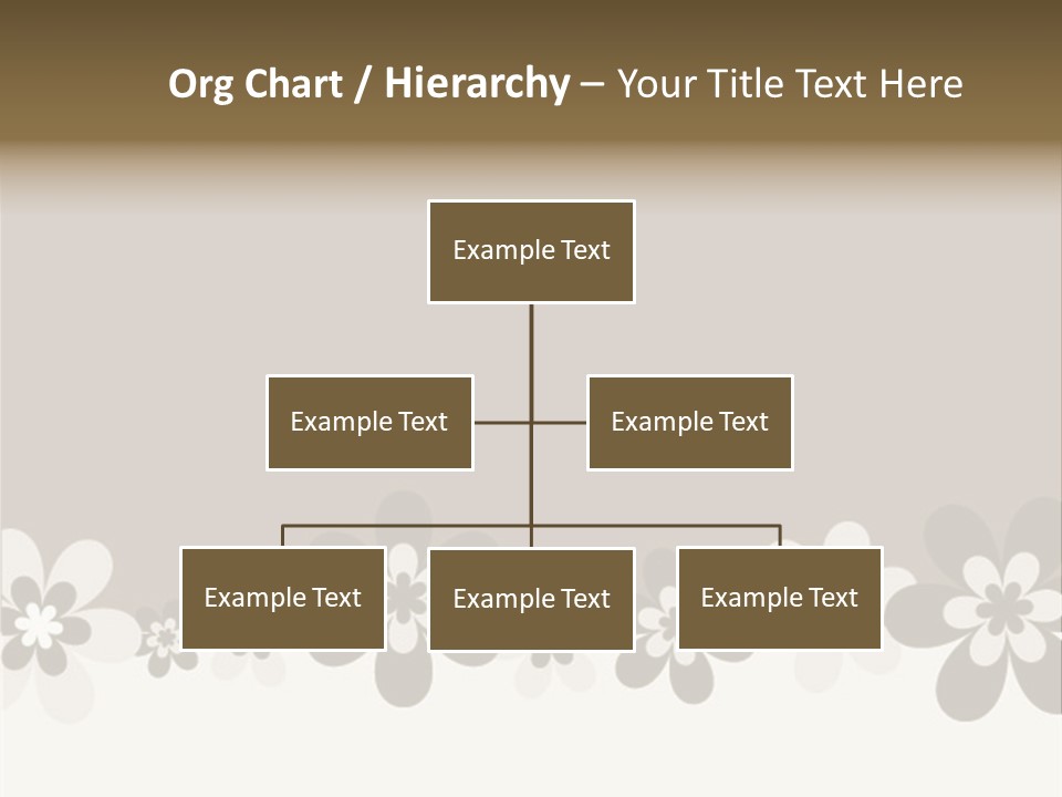 Seventies Flowers Brush PowerPoint Template