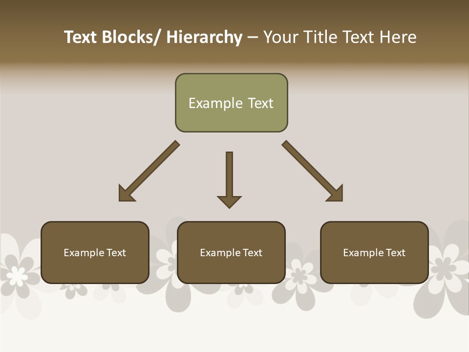 Seventies Flowers Brush PowerPoint Template