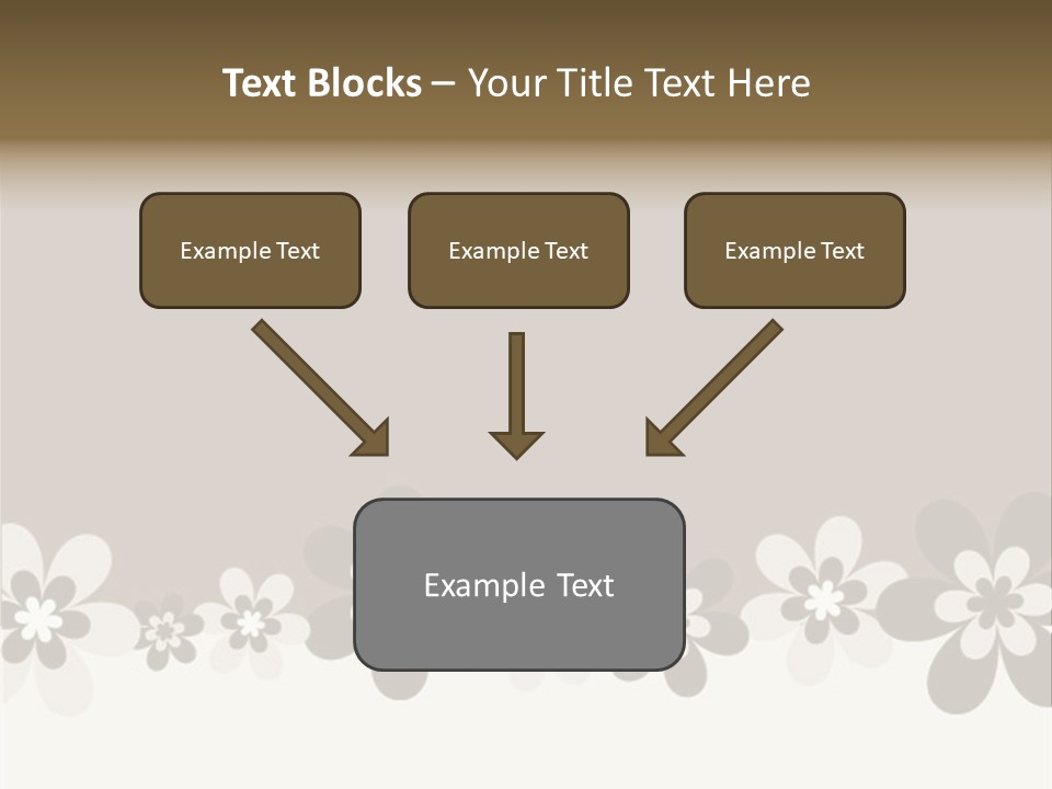 Seventies Flowers Brush PowerPoint Template