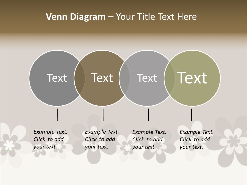 Seventies Flowers Brush PowerPoint Template