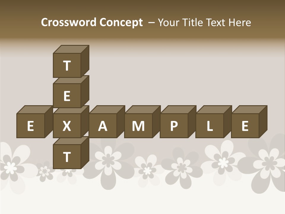 Seventies Flowers Brush PowerPoint Template