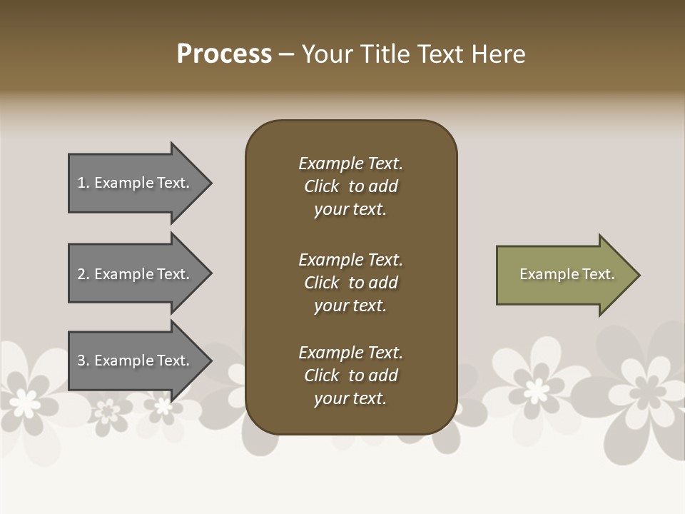 Seventies Flowers Brush PowerPoint Template
