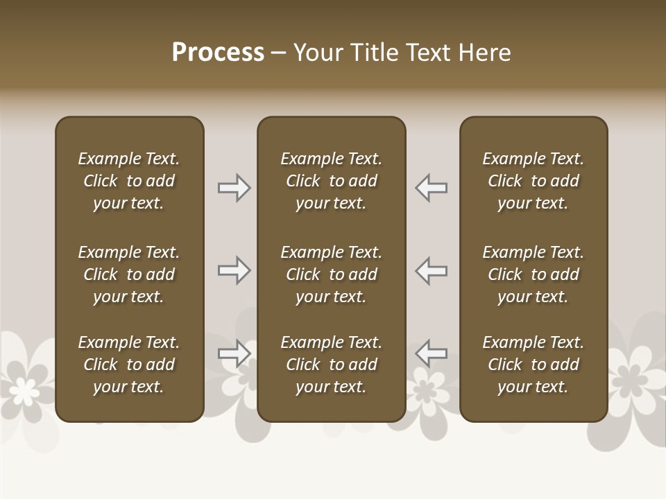Seventies Flowers Brush PowerPoint Template
