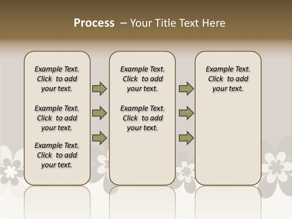 Seventies Flowers Brush PowerPoint Template