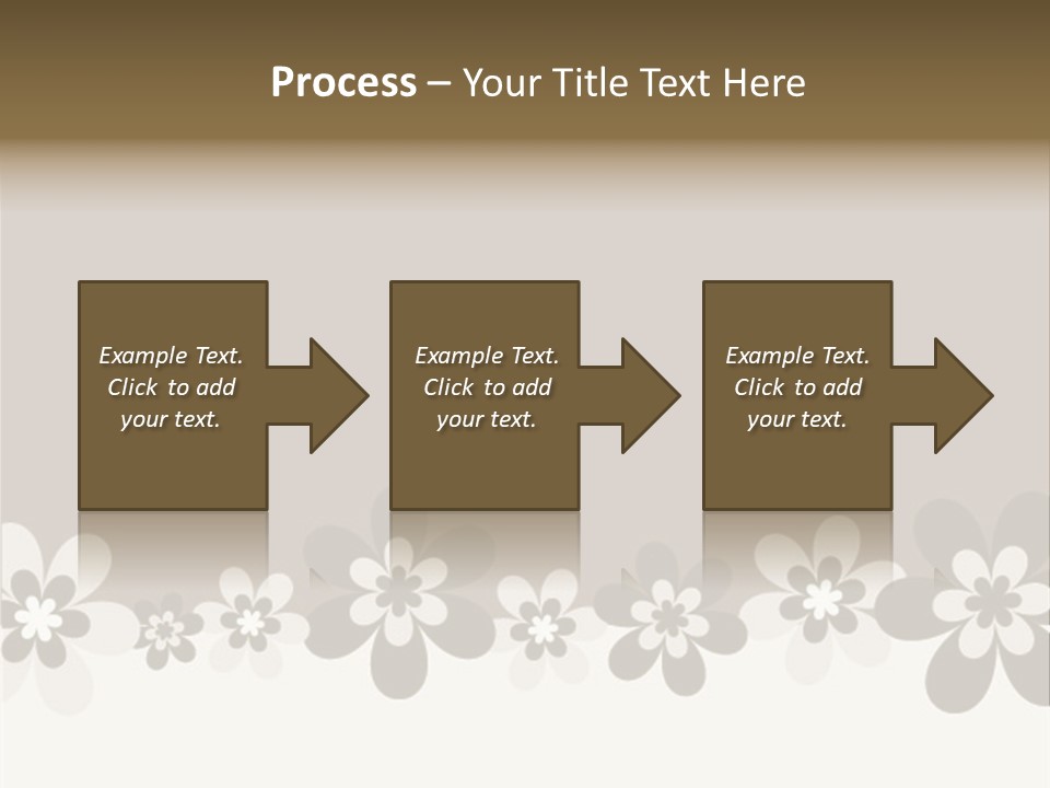 Seventies Flowers Brush PowerPoint Template