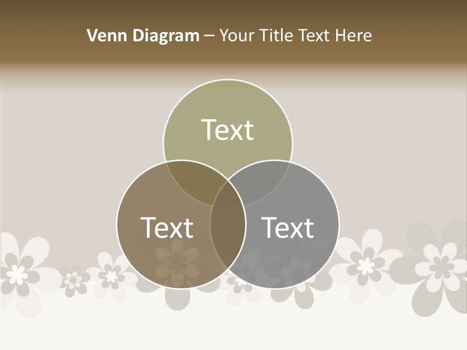 Seventies Flowers Brush PowerPoint Template