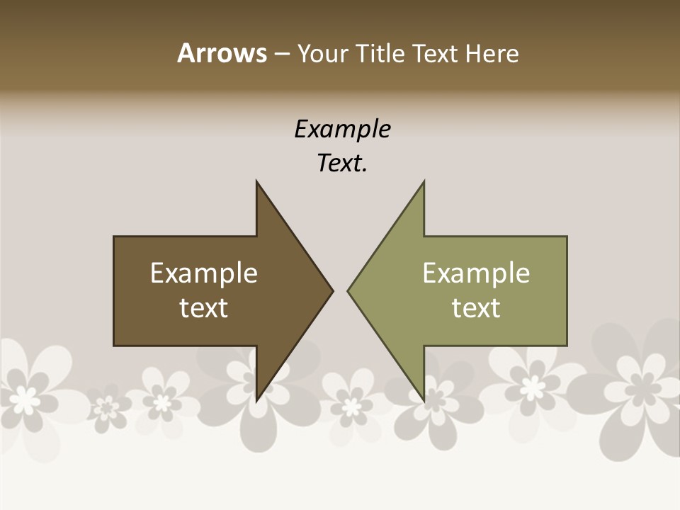 Seventies Flowers Brush PowerPoint Template