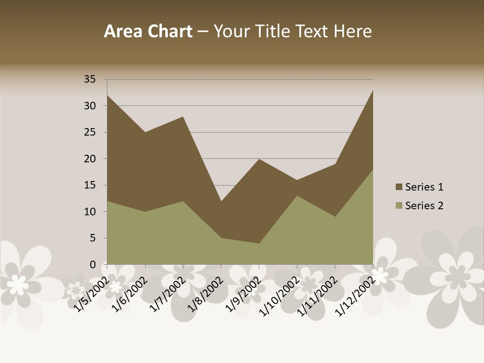 Seventies Flowers Brush PowerPoint Template