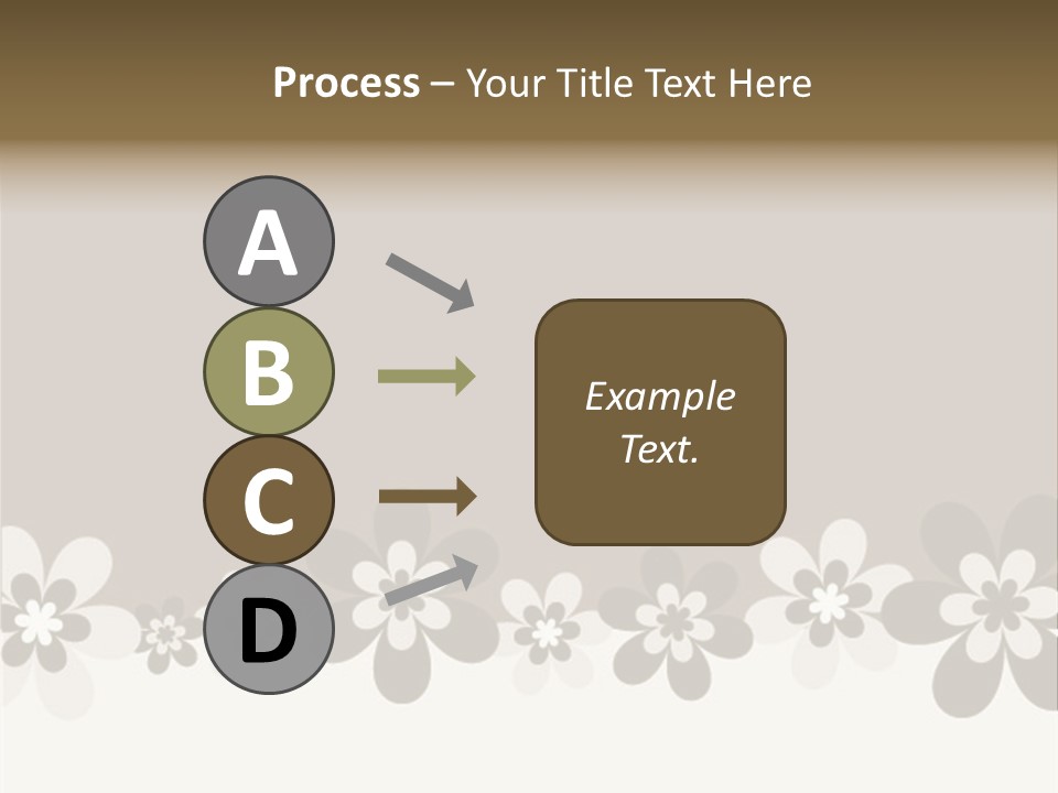 Seventies Flowers Brush PowerPoint Template