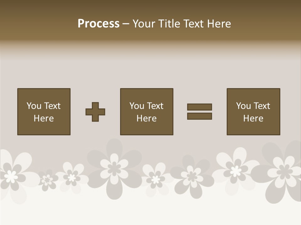 Seventies Flowers Brush PowerPoint Template